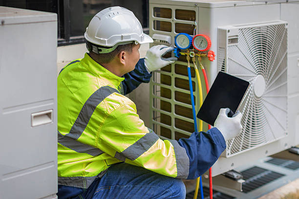 Professional Hvac technician working in Zarephath, NJ